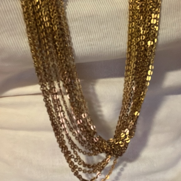 J Crew gold/silk necklace - Picture 6 of 9